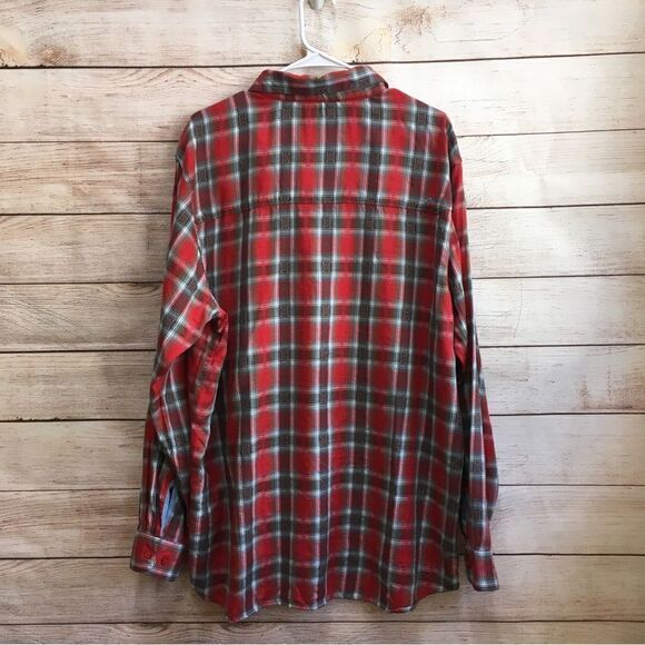 MOUNTAIN KHAKIS RED PLAID FLANNEL SHIRT‎ - Picture 6 of 6